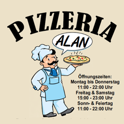 Pizzeria Alan logo.
